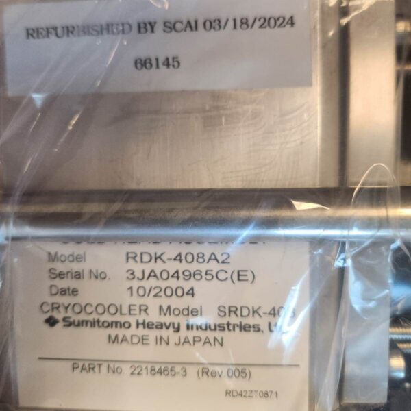 Sumitomo Coldhead RDK-408A2